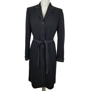 Ann Taylor black long dress jacket
